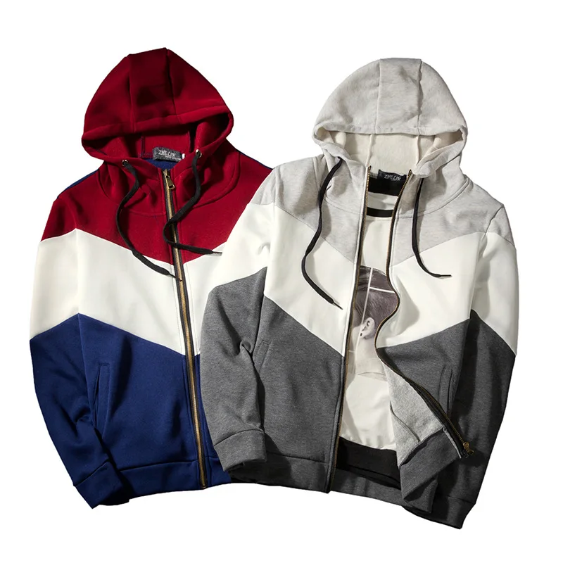 Men's Wear Sanitary Clothes Recreational Men's Zipper Card and Hat Tri-color Spliced Loose Men's Jacket
Men's Wear Sanitary Clothes Recreational Men's Zipper Card and Hat Tri-color Spliced Loose Men's Jacket