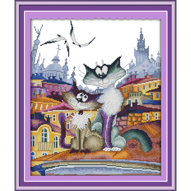 Everlasting Love Christmas A Gorgeous City Cat Ecological Cotton Chinese Cross Stitch Kits Counted Stamped 11CT Sales Promotion
Everlasting Love Christmas A Gorgeous City Cat Ecological Cotton Chinese Cross Stitch Kits Counted Stamped 11CT Sales Promotion