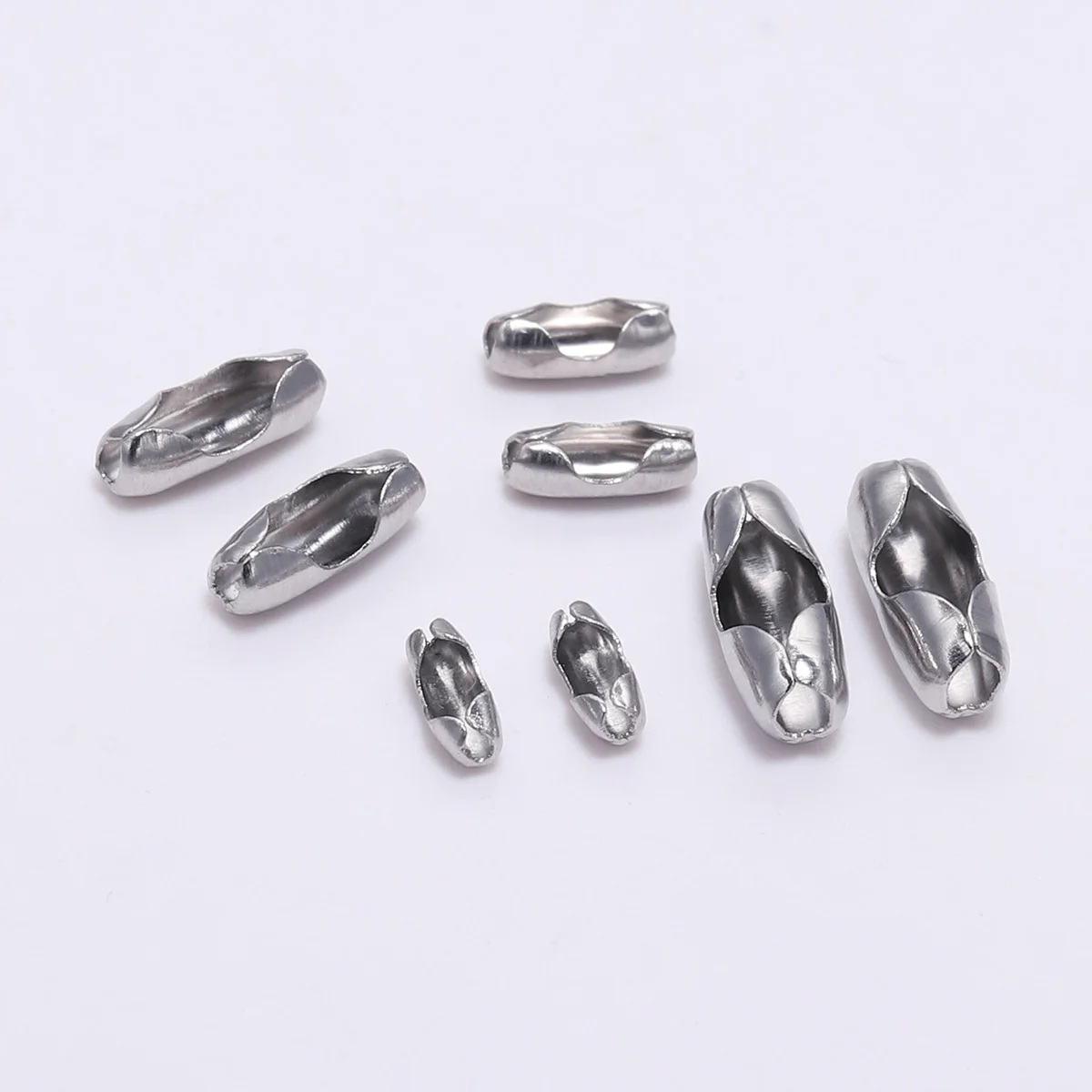 50pcs/Lot 1.5 2.0 2.5 3.2 mm Stainless Steel Ball Chain End Beads Crimp Clasps Connector For DIY Jewelry Making Finding Supplies
50pcs/Lot 1.5 2.0 2.5 3.2 mm Stainless Steel Ball Chain End Beads Crimp Clasps Connector For DIY Jewelry Making Finding Supplies