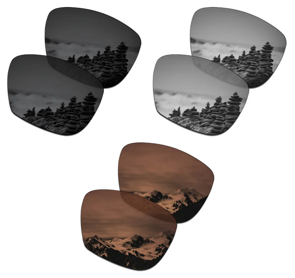 SmartVLT 3 Pairs Polarized Sunglasses Replacement Lenses for Oakley Hold On Stealth Black and Silver Titanium and Amber Brown
SmartVLT 3 Pairs Polarized Sunglasses Replacement Lenses for Oakley Hold On Stealth Black and Silver Titanium and Amber Brown