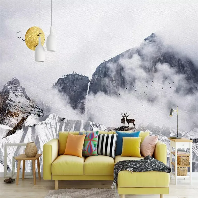 Abstract snow mountain background wall modern minimalist decorative painting professional manufacture mural photo wallpaper 
Abstract snow mountain background wall modern minimalist decorative painting professional manufacture mural photo wallpaper