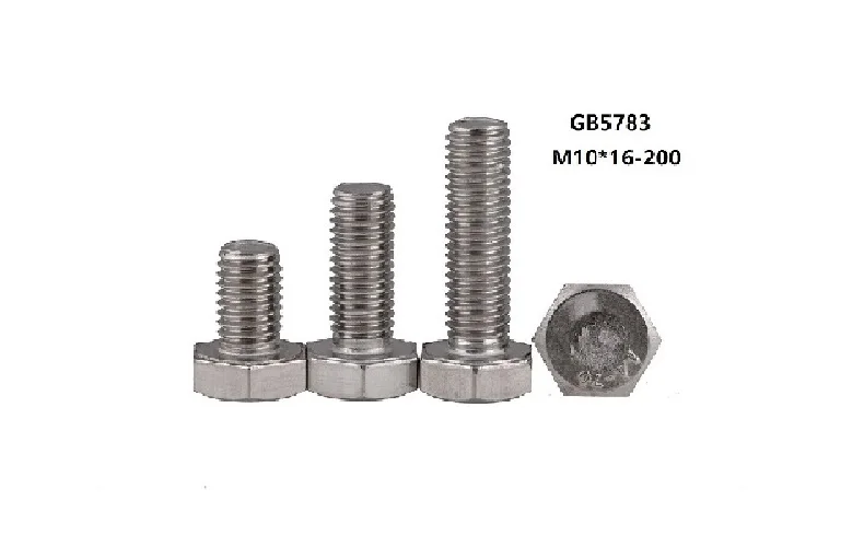 20pcs GB5783 M10*16-200 304 Stainless Steel hex bolts Outside The Hexagonal Screw Outside The Hexagonal Screw
20pcs GB5783 M10*16-200 304 Stainless Steel hex bolts Outside The Hexagonal Screw Outside The Hexagonal Screw