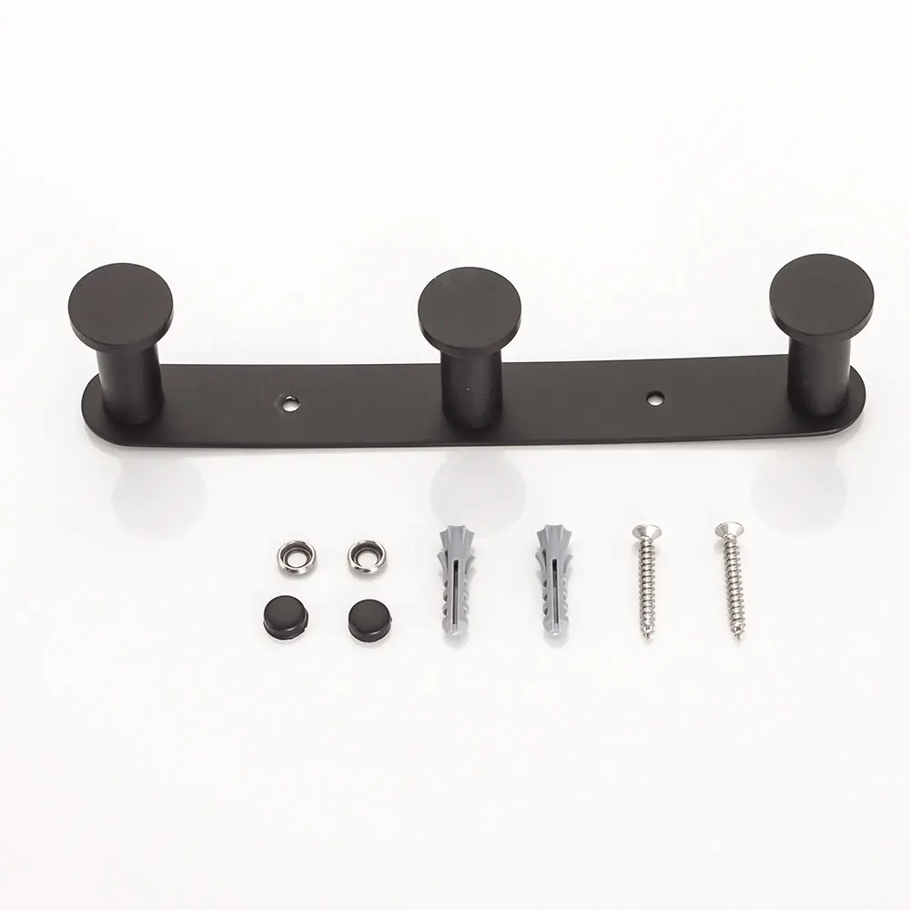 SUS 304 Stainless Steel Toilet Robe Hook Kitchen Matte Black Round Towel Hook Wall Mount Towel Coat Hat Door Hanger 3-6 Hooks
SUS 304 Stainless Steel Toilet Robe Hook Kitchen Matte Black Round Towel Hook Wall Mount Towel Coat Hat Door Hanger 3-6 Hooks