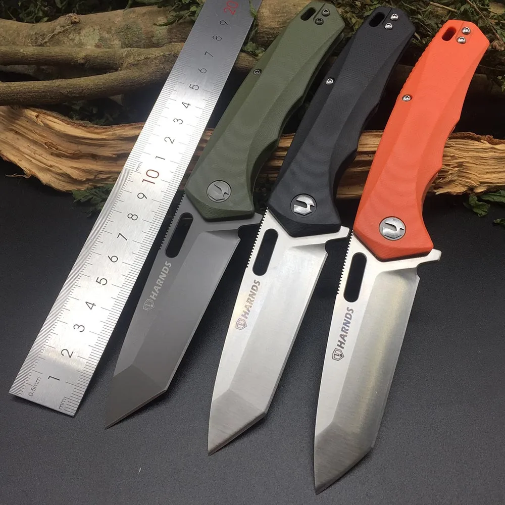 

Harnds CK6119 Pollux AUS-8 Blade G10 Handle HRC58-59 Folding Knife Camping Hunting Utility Multi knife Rescue EDC Portable Tool