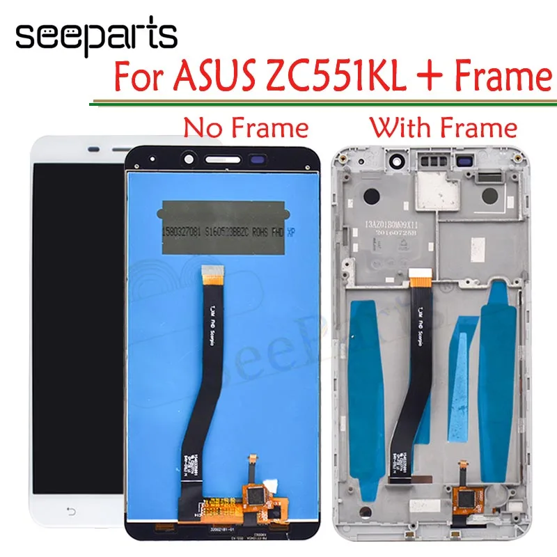 NEW For 5.5" ASUS ZenFone 3 Laser ZC551KL LCD Display Touch Screen Digitizer Assembly With Frame For ASUS ZenFone ZC551KL LCD
NEW For 5.5" ASUS ZenFone 3 Laser ZC551KL LCD Display Touch Screen Digitizer Assembly With Frame For ASUS ZenFone ZC551KL LCD