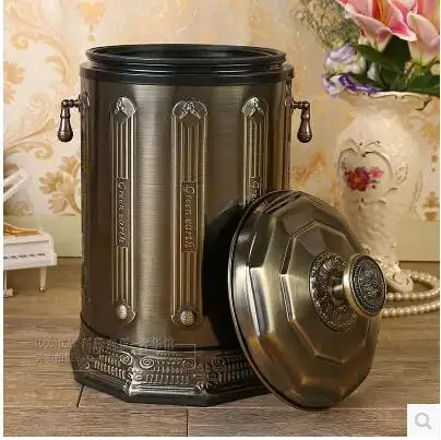 Luxury 10/6L bronze stainless steel metal rubbish bin waste bin with foot pedal trash can kitchen for home decor LJT006
Luxury 10/6L bronze stainless steel metal rubbish bin waste bin with foot pedal trash can kitchen for home decor LJT006