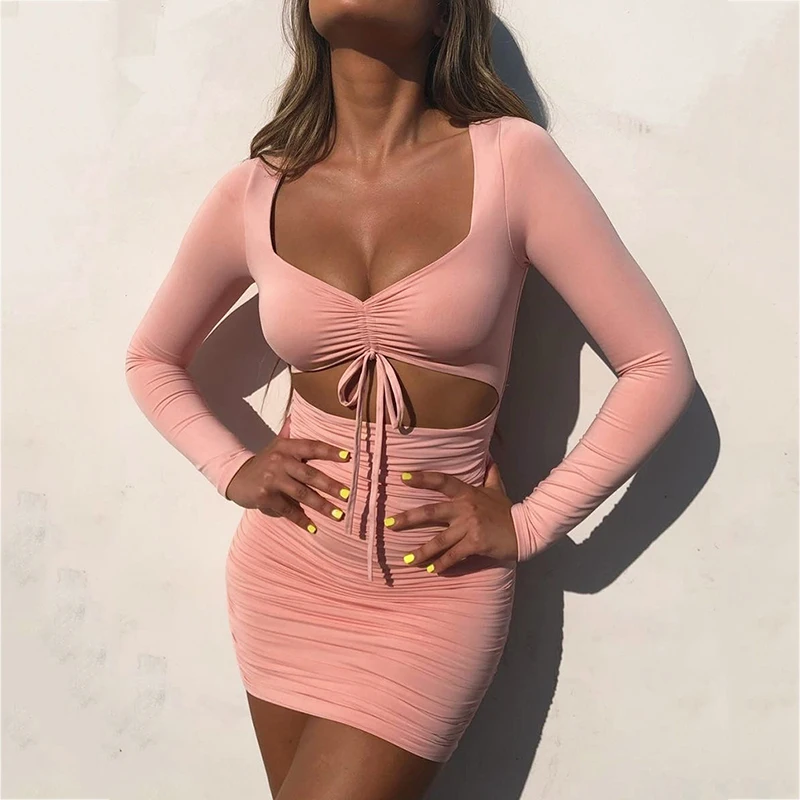 NewAsia Double Layers Sexy Dress Women Autumn Dresses Cut Out Tie Up Summer Bodycon Dress Ladies Party Mini Night Club Dress
NewAsia Double Layers Sexy Dress Women Autumn Dresses Cut Out Tie Up Summer Bodycon Dress Ladies Party Mini Night Club Dress