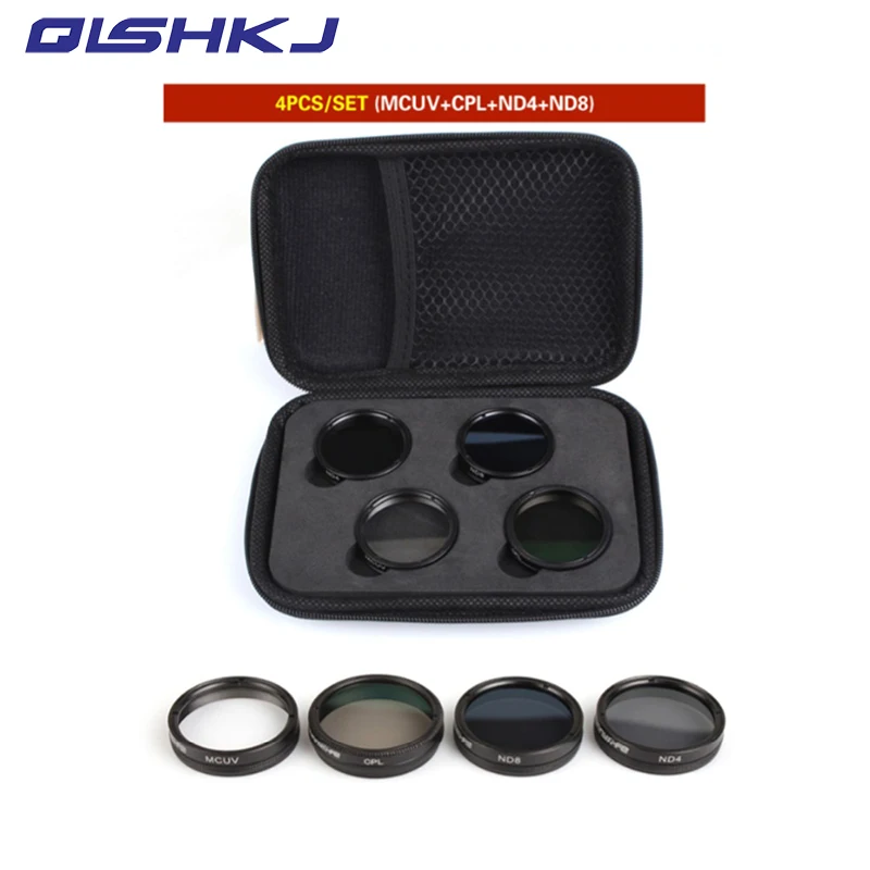 4Pcs Filters Set ND4+ND8+MCUV+CPL Multi-layer Coating Lens Filter Kit for for DJI Phantom 4 PRO/ PRO+/Advanced+ Free Shipping
4Pcs Filters Set ND4+ND8+MCUV+CPL Multi-layer Coating Lens Filter Kit for for DJI Phantom 4 PRO/ PRO+/Advanced+ Free Shipping