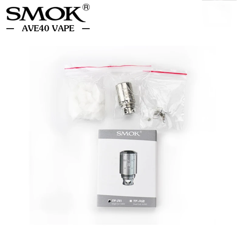 Smok оригинальный TFV4 Сменная Головка Катушки vape RBA одиночный/RBA двухъядерный для SMOK