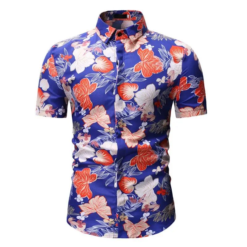 Casual Blouse Men Floral Short sleeve Hawaiian Shirts Mens Flower Mens Dress Shirts Black Blue
Casual Blouse Men Floral Short sleeve Hawaiian Shirts Mens Flower Mens Dress Shirts Black Blue