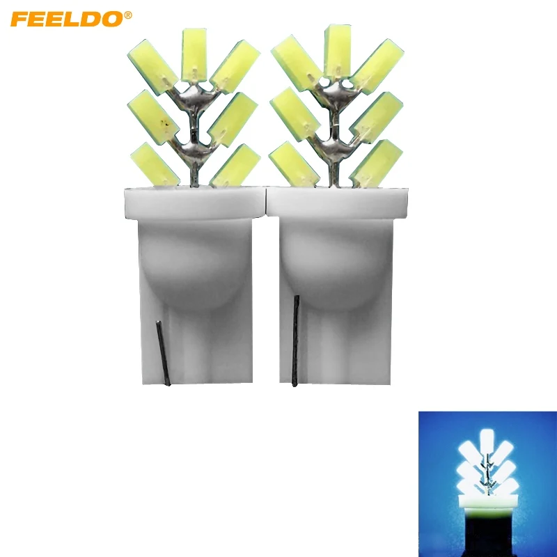 FEELDO 2Pcs White Car T10 194 W5W COB 7SMD Auto 7LED Lights Tree Shapes Car Side Wedge Clearance Reading Light Lamp #FD-4607
FEELDO 2Pcs White Car T10 194 W5W COB 7SMD Auto 7LED Lights Tree Shapes Car Side Wedge Clearance Reading Light Lamp #FD-4607
