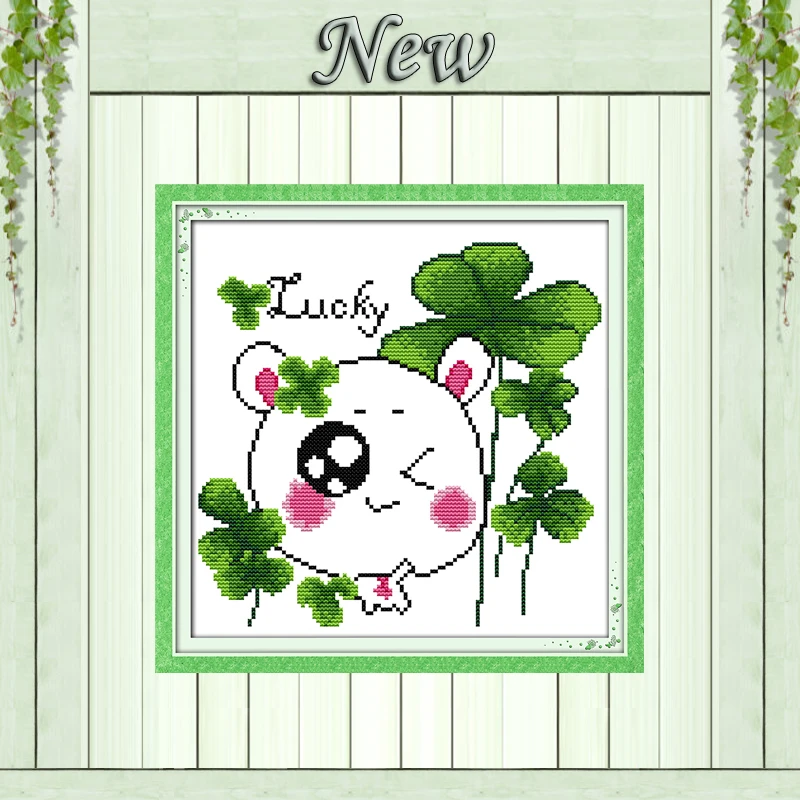 Набор для вышивки крестиком Lucky clover, мультяшный декор, рассчитан на холсте, DMC 14CT 11CT, китайские наборы для вышивки крестиком
Набор для вышивки крестиком Lucky clover, мультяшный декор, рассчитан на холсте, DMC 14CT 11CT, китайские наборы для вышивки крестиком