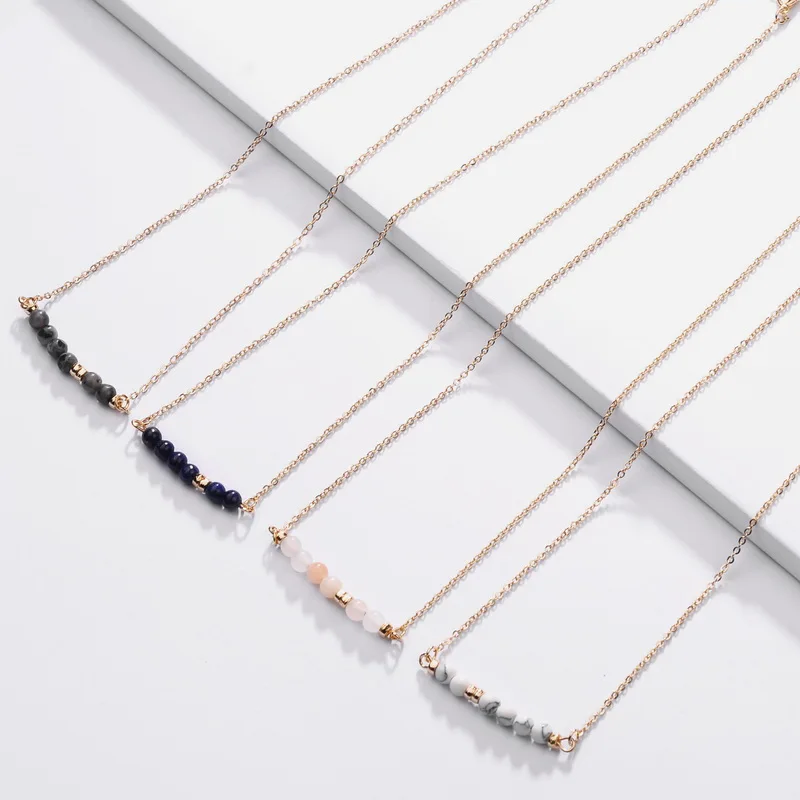 2019 Fashion Chic Natural Stone Beads Choker Collar Pendant Necklace for Women Statement Jewelry
2019 Fashion Chic Natural Stone Beads Choker Collar Pendant Necklace for Women Statement Jewelry