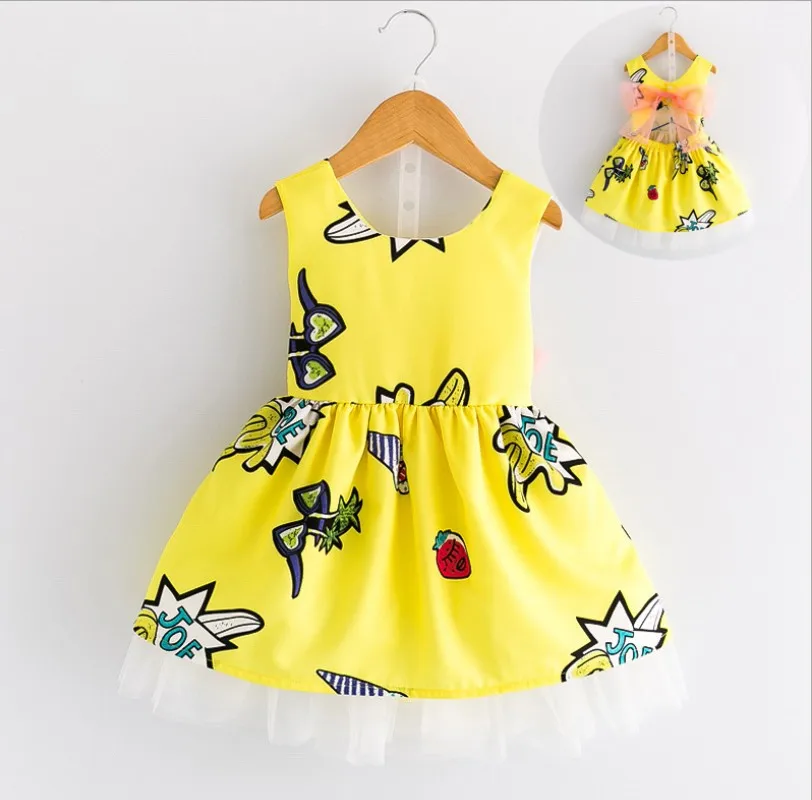 Hot Sale Girls Clothing Dresses Summer New Girl Sweet Cute Cartoon Graffiti Halter Sleeveless Dress
Hot Sale Girls Clothing Dresses Summer New Girl Sweet Cute Cartoon Graffiti Halter Sleeveless Dress