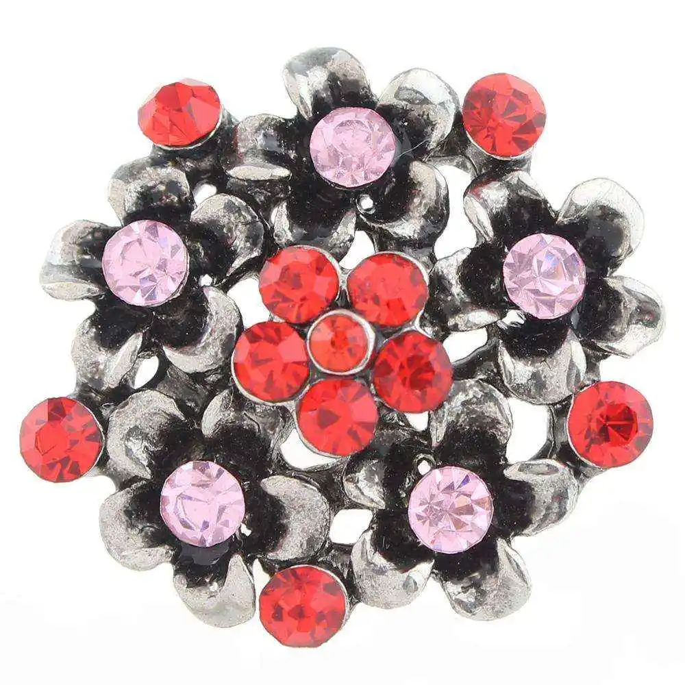 Подвеска-цветок JaynaLee с кристаллами 20 мм в форме имбиря сменные застежки для