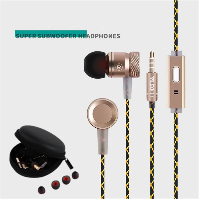 Luxury Hifi Heavy Bass Earphone Metal Music Stereo Wired Headphone With Microphone 3.5MM Jack Earbuds Headset + Black Zipper Box
Luxury Hifi Heavy Bass Earphone Metal Music Stereo Wired Headphone With Microphone 3.5MM Jack Earbuds Headset + Black Zipper Box