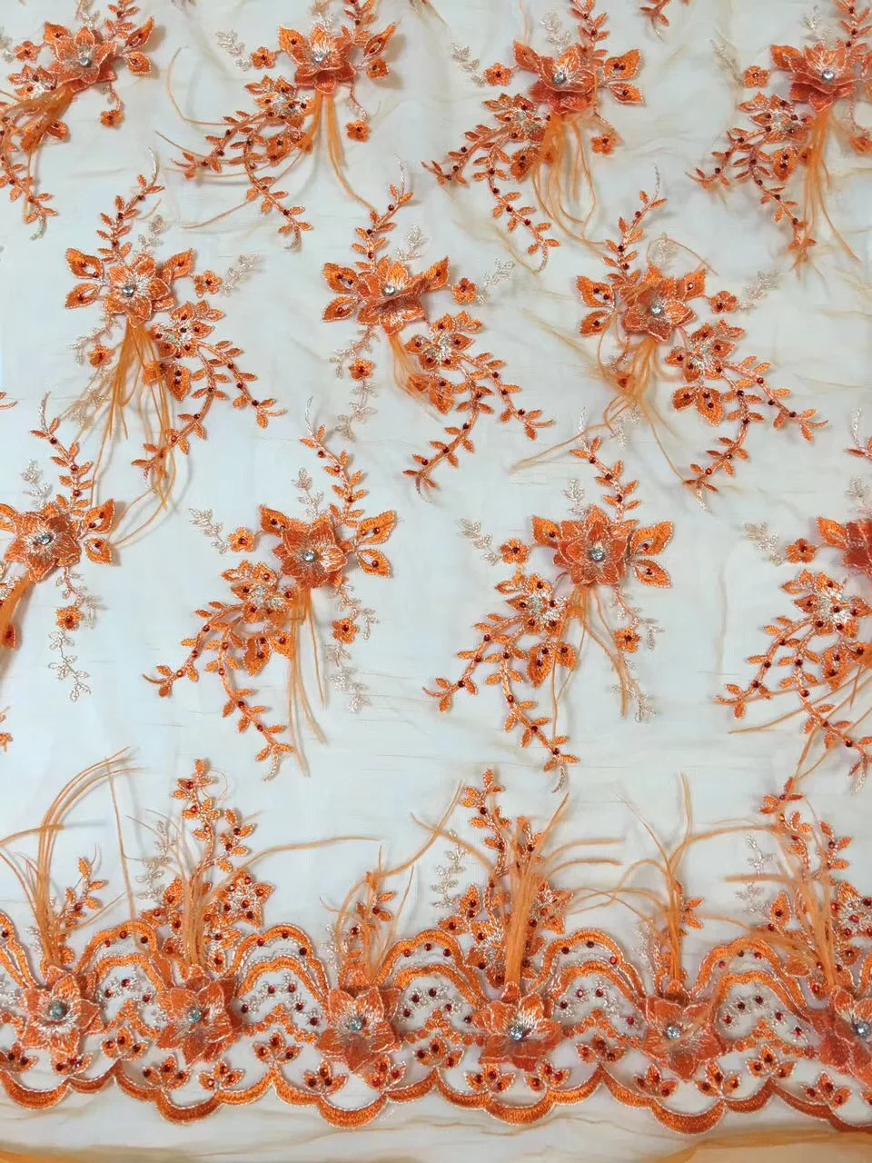 15 Yard 3D Flower African Big Sparkling Diamond Lace Fabrics Nigerian French Lace Fabric 2018 High Quality Feather Tulle Fabric
15 Yard 3D Flower African Big Sparkling Diamond Lace Fabrics Nigerian French Lace Fabric 2018 High Quality Feather Tulle Fabric