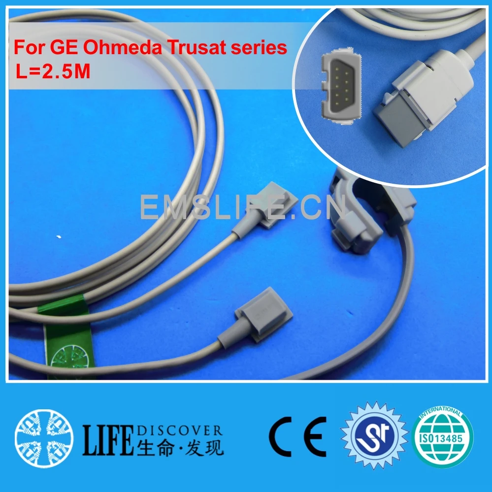 Long cable multifunctional Y style spo2 oxygen sensor For GE Ohmeda Trusat series
Long cable multifunctional Y style spo2 oxygen sensor For GE Ohmeda Trusat series