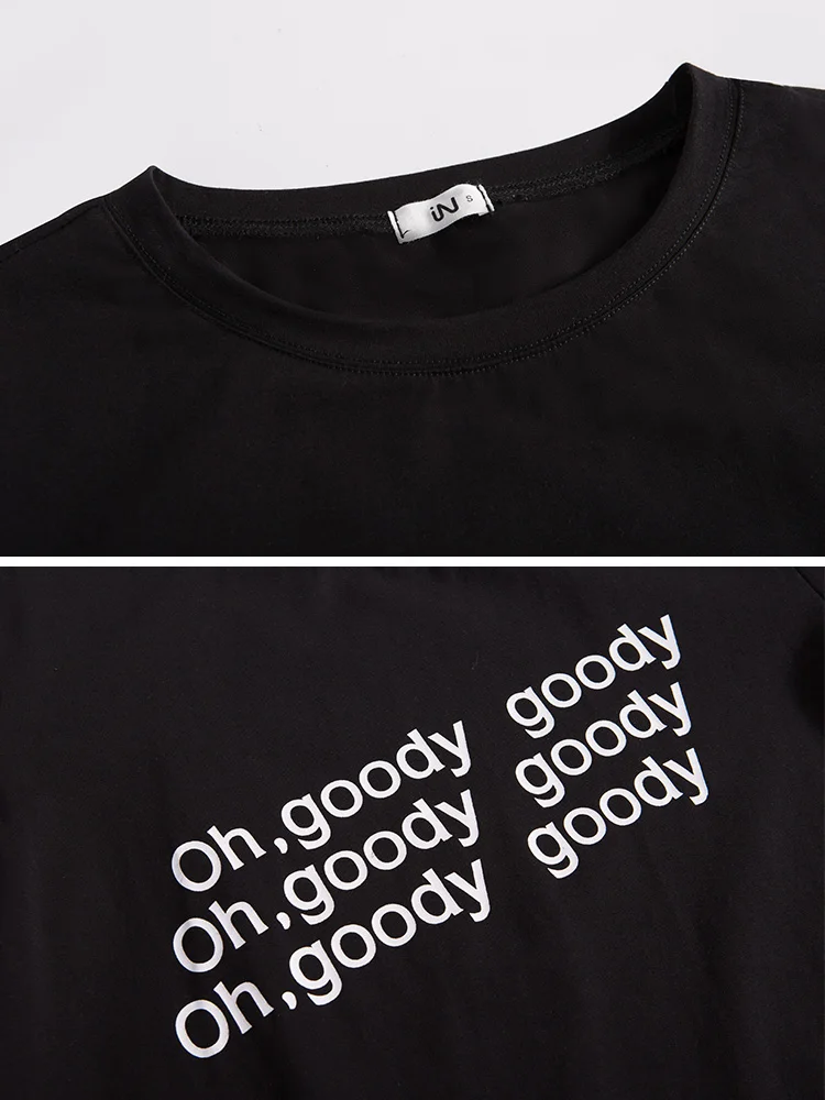 Oukytha Women's T-shirts Cotton Casual Tees Short Sleeve Tops With Letter Print Female Shirt Fashion Women 2019 Clothes GGZ19035
Oukytha Women's T-shirts Cotton Casual Tees Short Sleeve Tops With Letter Print Female Shirt Fashion Women 2019 Clothes GGZ19035