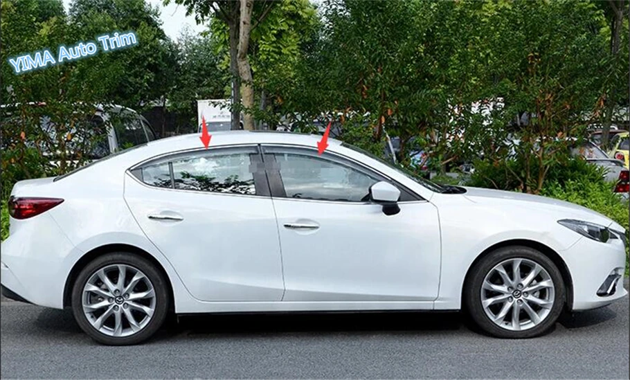 Lapetus чехол для Mazda 3 AXELA хэтчбек седан 2014 2016 козырьки окон тенты защита от ветра и