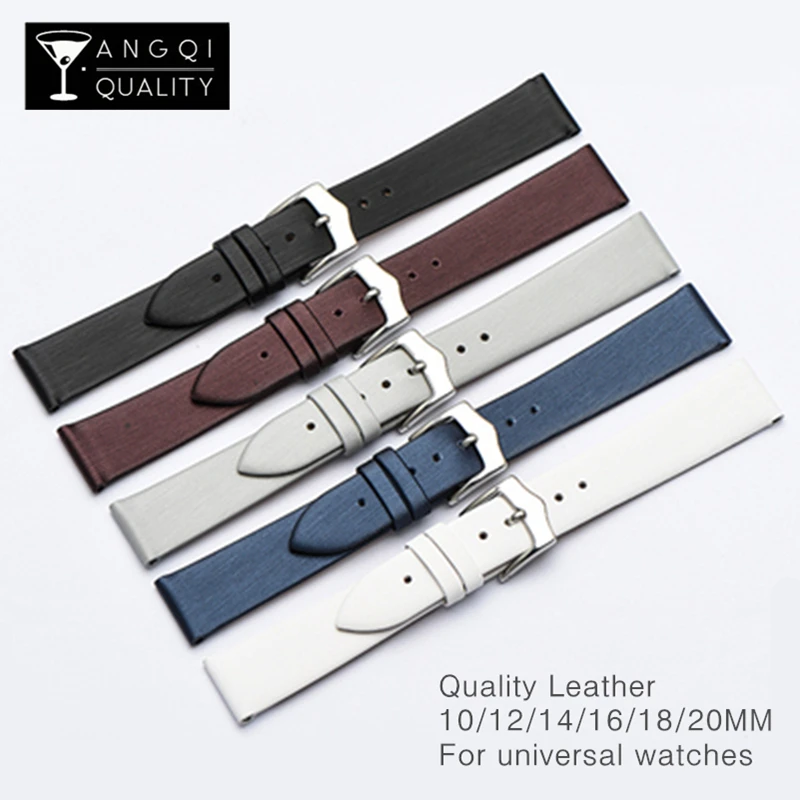 Brushed Genuine Leather Watch Bands 10mm 12mm 14mm 16 18 20mm Universal Watches Strap Brand Watchband Women Watch Lady Colorful
Brushed Genuine Leather Watch Bands 10mm 12mm 14mm 16 18 20mm Universal Watches Strap Brand Watchband Women Watch Lady Colorful