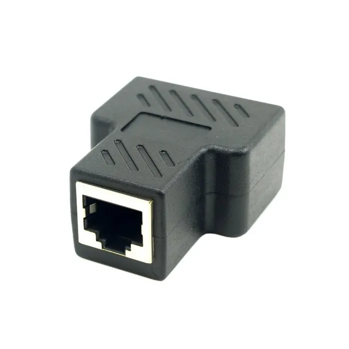 Dual RJ45 Splitter Network Ethernet Patch Cord to Cat6 RJ45 8P8C Plug Adapter With Shield
Dual RJ45 Splitter Network Ethernet Patch Cord to Cat6 RJ45 8P8C Plug Adapter With Shield