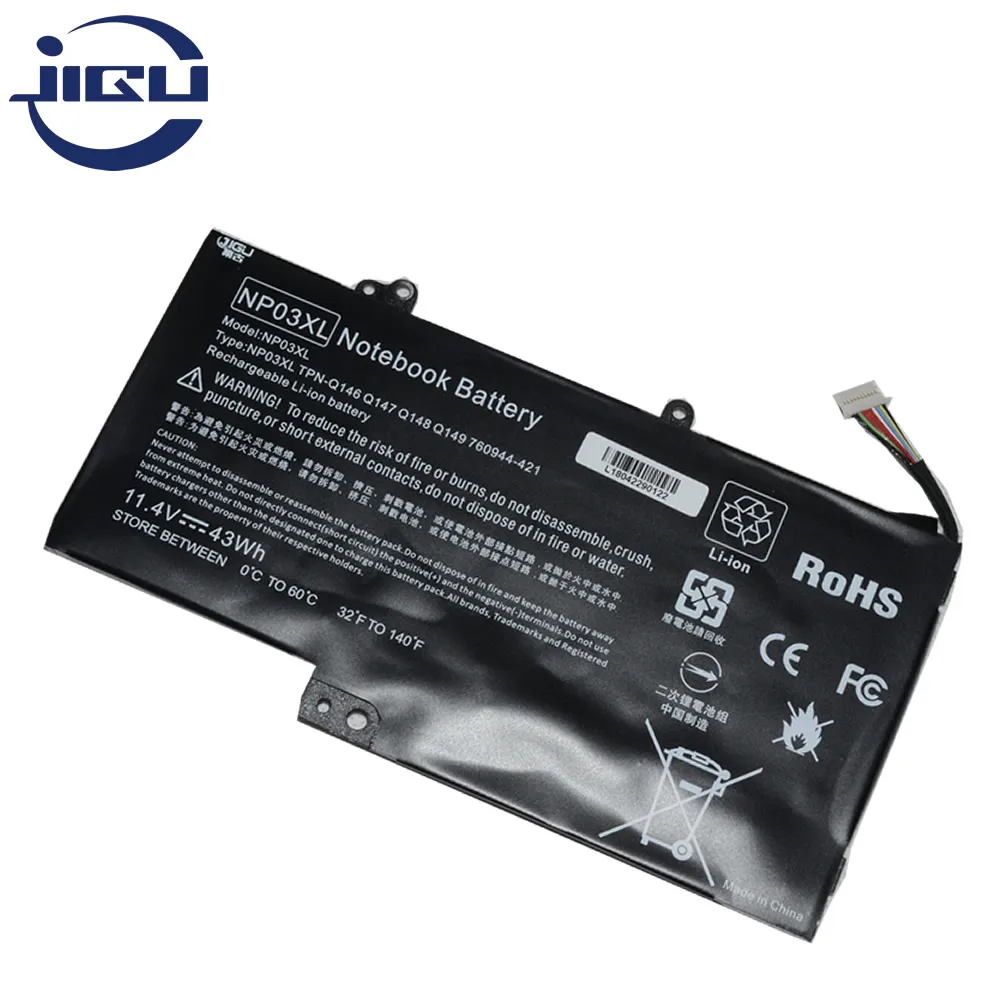 JIGU Laptop Battery TPN-Q149 760944-421 761230-005 767068-005 HSTNN-LB6L NP03XL TPN-Q146 TPN-Q147 TPN-Q148 For HP Pavilion X360
JIGU Laptop Battery TPN-Q149 760944-421 761230-005 767068-005 HSTNN-LB6L NP03XL TPN-Q146 TPN-Q147 TPN-Q148 For HP Pavilion X360