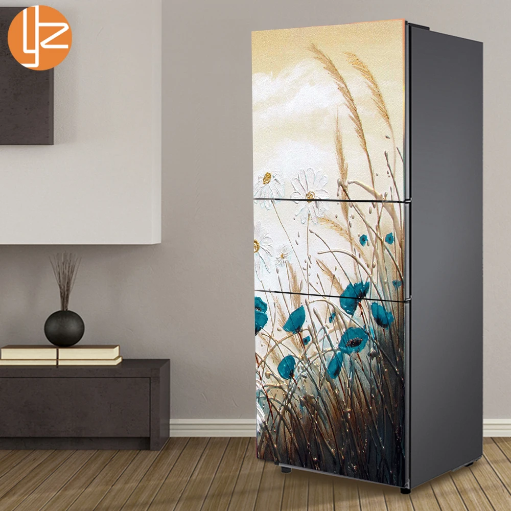 yazi Flowers Pattern Fridge Sticker PVC Refrigerator Door Stickers Mural Decoration Kitchen Self-adhesive Wall Stickers Decor
yazi Flowers Pattern Fridge Sticker PVC Refrigerator Door Stickers Mural Decoration Kitchen Self-adhesive Wall Stickers Decor