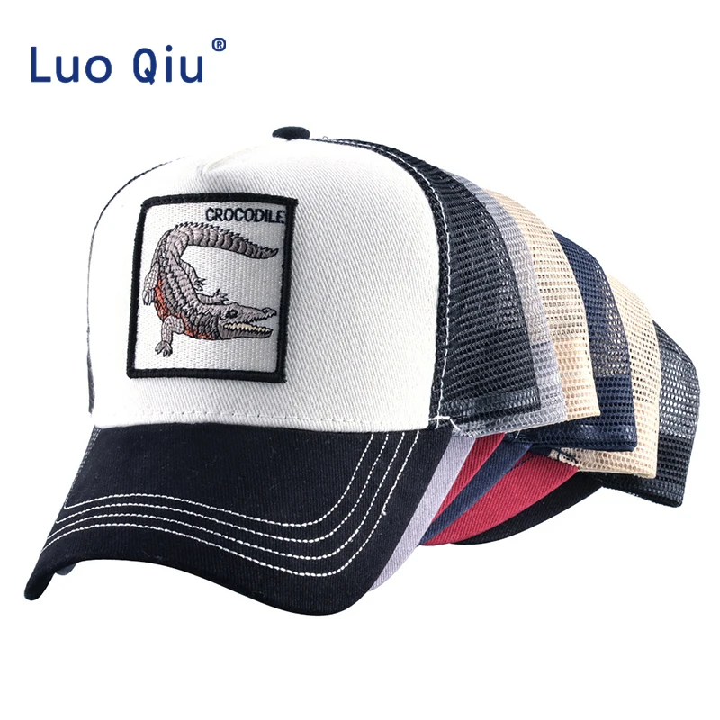 Crocodile Embroidery Baseball Cap Men Women Snapback Caps Breathable Mesh Hip Hop Hats Unisex Casual Casquette Animal Bone
Crocodile Embroidery Baseball Cap Men Women Snapback Caps Breathable Mesh Hip Hop Hats Unisex Casual Casquette Animal Bone
