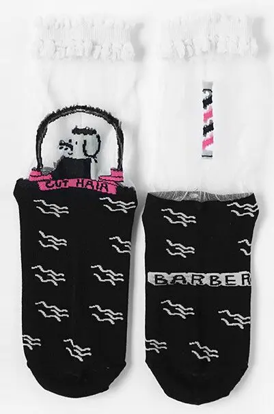 New Summer cartoon dog pig transparent glass silk socks for women lace Japanese sock fashion brand style women socks
New Summer cartoon dog pig transparent glass silk socks for women lace Japanese sock fashion brand style women socks