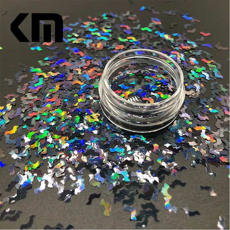 New Holographic Laser Black Color Bats Shaped Chunky Glitters Sequins DIY Nails Art Body Face Supplies Xmas Halloween Decoration
New Holographic Laser Black Color Bats Shaped Chunky Glitters Sequins DIY Nails Art Body Face Supplies Xmas Halloween Decoration