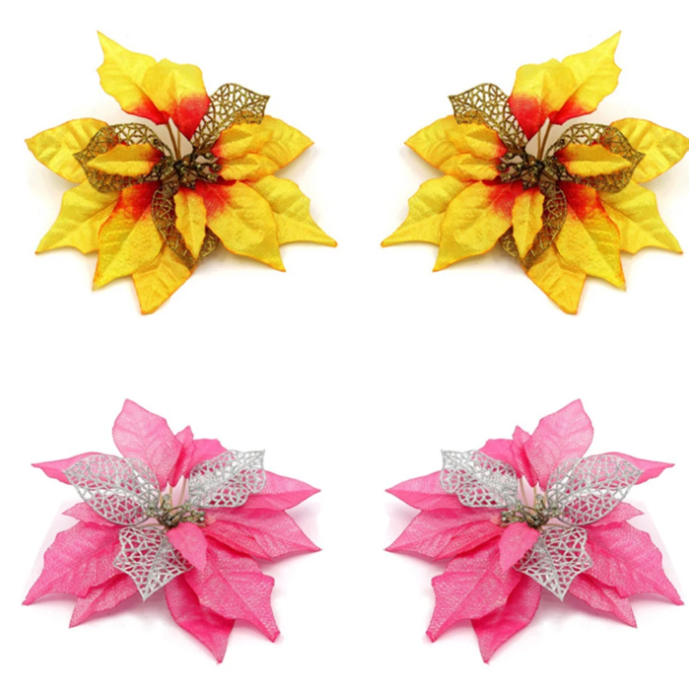 10pcs Artificial Flowers 25cm Chrismas Fake Flower Xmas Wedding New Year Home Party DIY Gift Decoration
10pcs Artificial Flowers 25cm Chrismas Fake Flower Xmas Wedding New Year Home Party DIY Gift Decoration