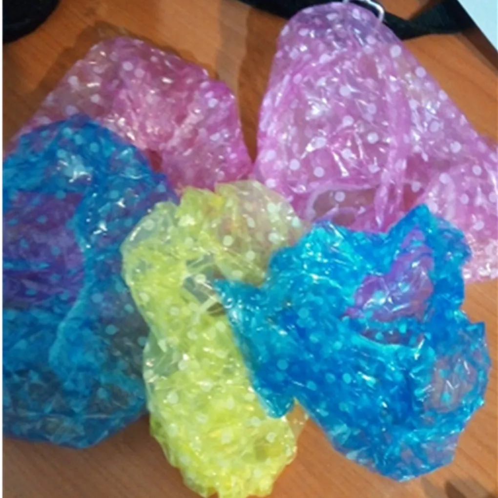New Arrival 6pcs/set Clear Disposable Plastic Shower Caps Large Elastic Thick Bath Beanie Women Spa Bathing Accessory
New Arrival 6pcs/set Clear Disposable Plastic Shower Caps Large Elastic Thick Bath Beanie Women Spa Bathing Accessory