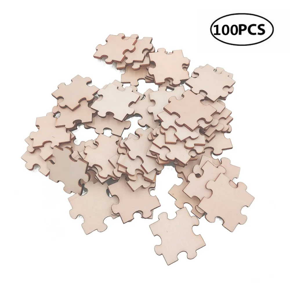 100pcs 30mm 1.18inch Wood Cutout Pieces Puzzle Embellishments for Scrapbooking Crafts
100pcs 30mm 1.18inch Wood Cutout Pieces Puzzle Embellishments for Scrapbooking Crafts