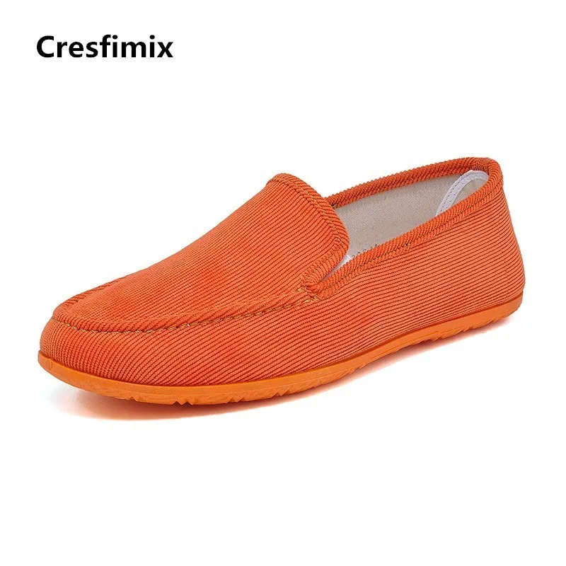Cresfimix/мужская повседневная обувь без застежки ярких цветов размера плюс Мужская
