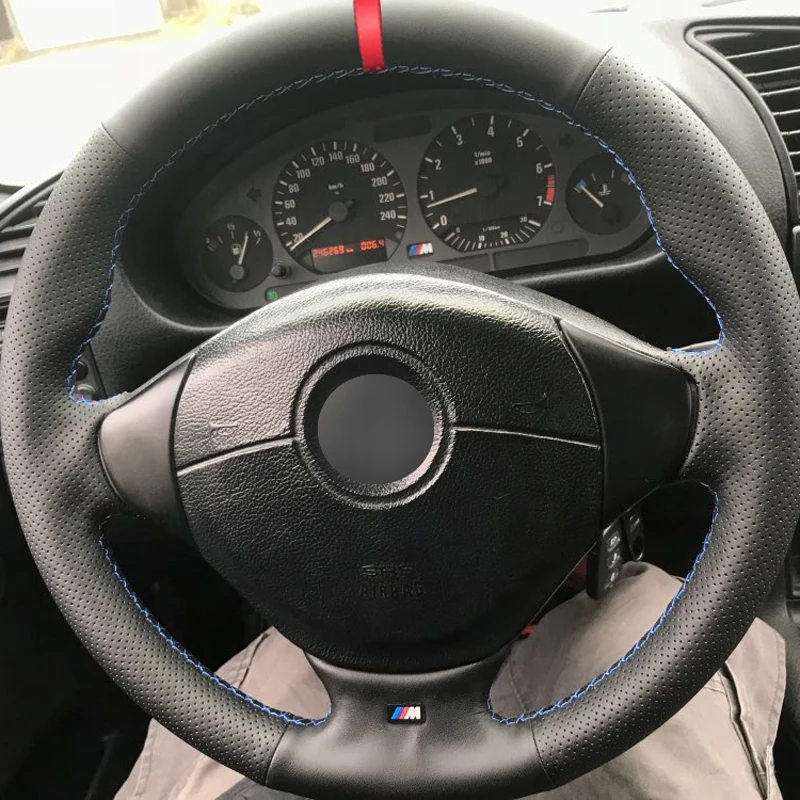 HuiER Hand Sewing Car Steering Wheel Cover For BMW E39 5 Series 1999 - 2003 E46 3 Series 1999 - 2005 E53 X5 E36 Z3 Car Protector
HuiER Hand Sewing Car Steering Wheel Cover For BMW E39 5 Series 1999 - 2003 E46 3 Series 1999 - 2005 E53 X5 E36 Z3 Car Protector
