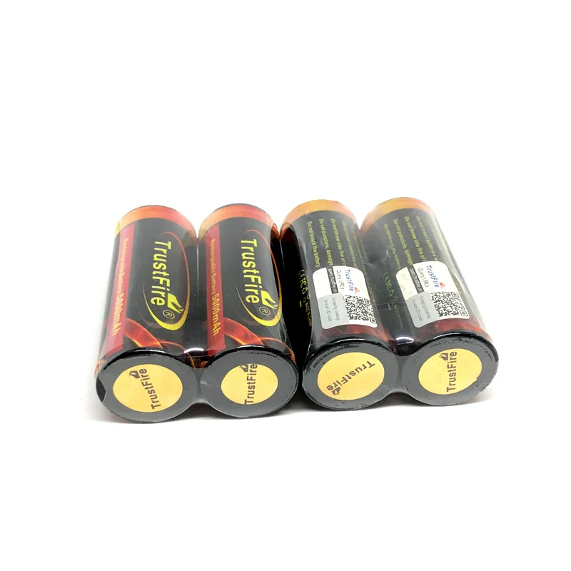 

8pcs/lot TrustFire Colorful 3.7V 5000mAh 26650 Rechargeable Protected Battery Lithium Batteries with PCB For Flashlights Torch
