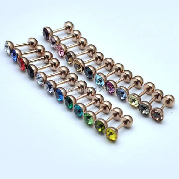 6mm Diameter Rose Gold titanium steel Men Women High Qualityscrew stud earrings a lot 24 colors Hot Sale!
6mm Diameter Rose Gold titanium steel Men Women High Qualityscrew stud earrings a lot 24 colors Hot Sale!