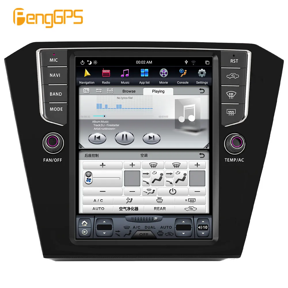 

For Volkswagen Passat B8 2015 - 2020 Android Radio Car Multimedia Player GPS Navi Cassette Recorder unit Autoradio Audio Stereo