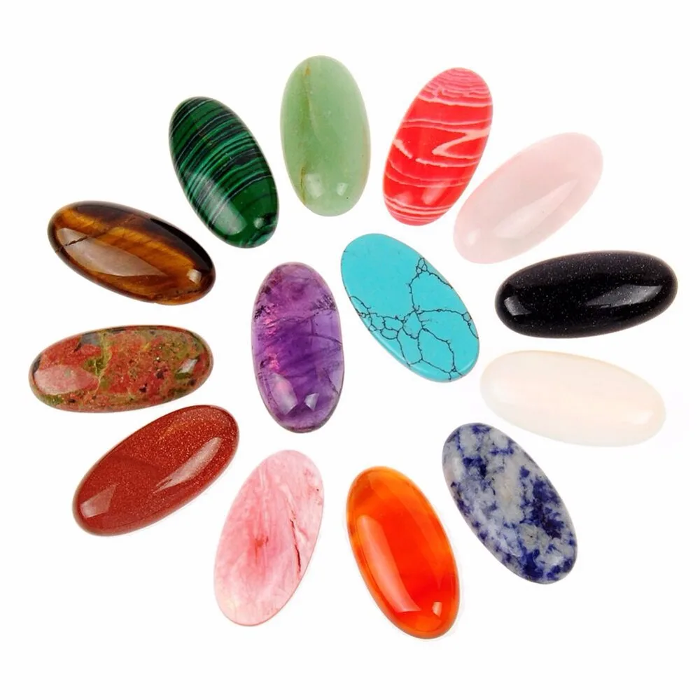1pc Natural Quartz Stones Cabochons CAB Flatback Reiki Healing Crystal Stones Oval Shaped For Diy Jewelry Making 15*30mm
1pc Natural Quartz Stones Cabochons CAB Flatback Reiki Healing Crystal Stones Oval Shaped For Diy Jewelry Making 15*30mm