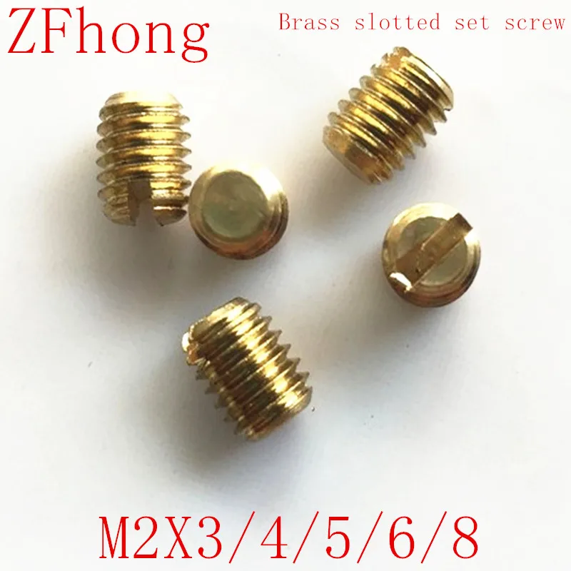 500Pcs M2*3/4/5/6 Brass slotted headless screws grubs flat end tighten bolts screw brass bolt 3-10mm Length
500Pcs M2*3/4/5/6 Brass slotted headless screws grubs flat end tighten bolts screw brass bolt 3-10mm Length