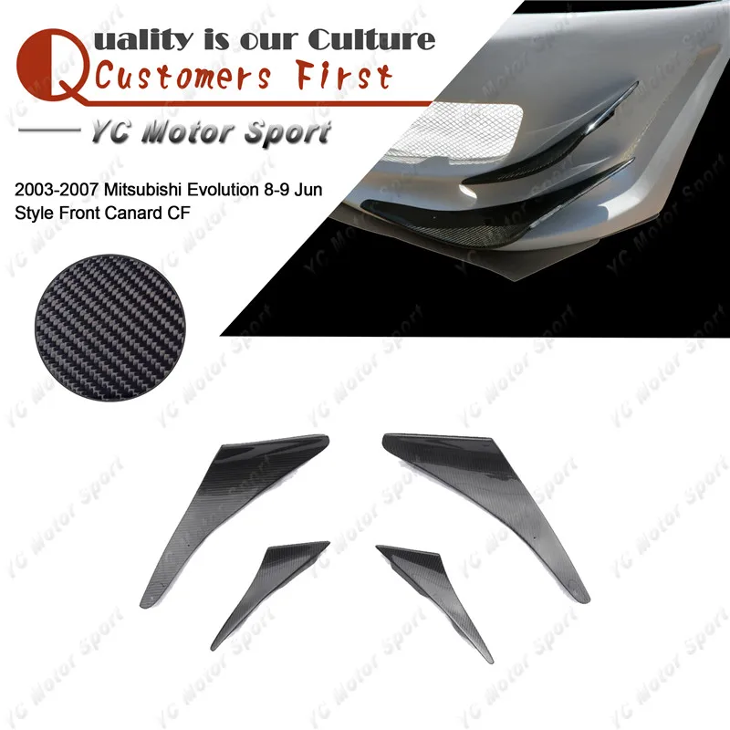 Car Accessories Carbon Fiber Front Canards 4pcs Only Fit For 2003-2007 Evolution 8-9 EVO 8 9 Jun Style Front Bumper
Car Accessories Carbon Fiber Front Canards 4pcs Only Fit For 2003-2007 Evolution 8-9 EVO 8 9 Jun Style Front Bumper