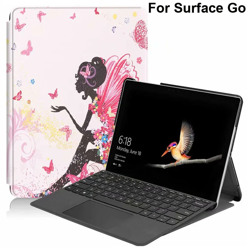 Чехол подставка из искусственной кожи для планшета Microsoft Surface Go 10 дюймов|Бамперы| |