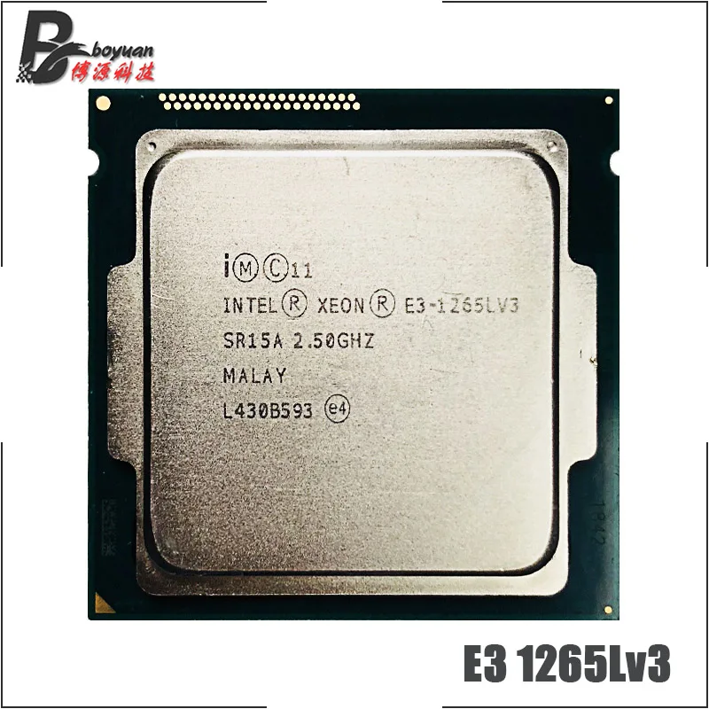 Процессор Intel Xeon v3 E3 1265LV3 1265L V3 четырехъядерный процессор 2 5 ГГц L3 = 8 м 45 Вт LGA