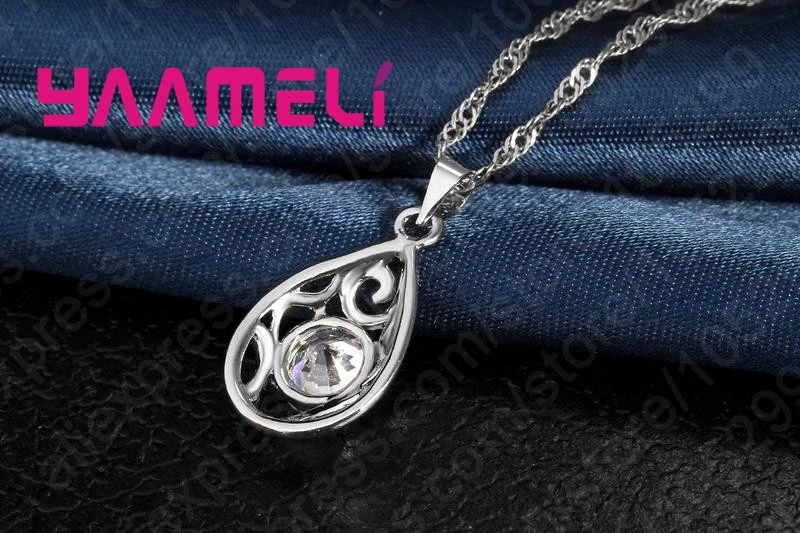 Elegant Drop shape Jewelry Set For Women Girls 925 Sterling Silver Accessories Wedding Engagement Anniversary Present For Bridal
Elegant Drop shape Jewelry Set For Women Girls 925 Sterling Silver Accessories Wedding Engagement Anniversary Present For Bridal