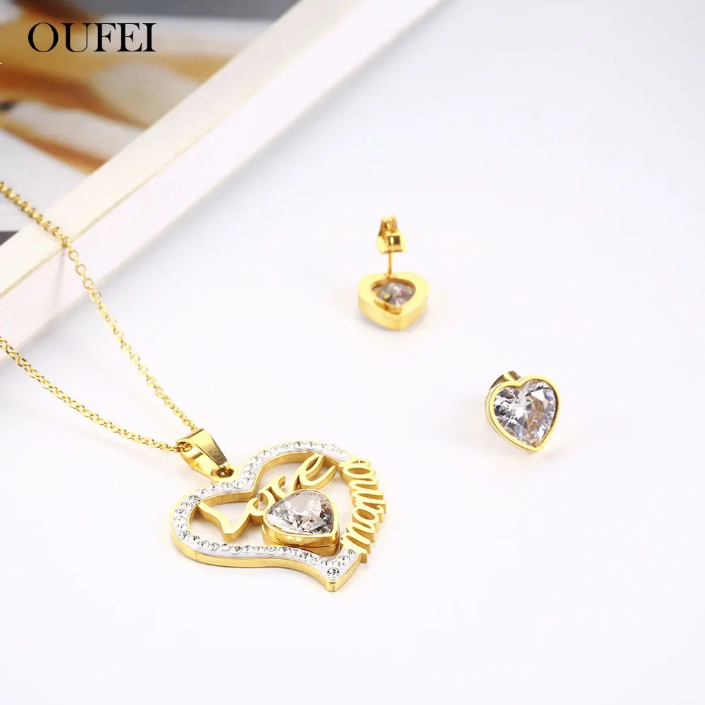 OUFEI Stainless Steel Jewelry Woman Vogue 2019 Yin And Yang Earring Necklace Set Heart Jewelry Accessories Gifts For Women
OUFEI Stainless Steel Jewelry Woman Vogue 2019 Yin And Yang Earring Necklace Set Heart Jewelry Accessories Gifts For Women