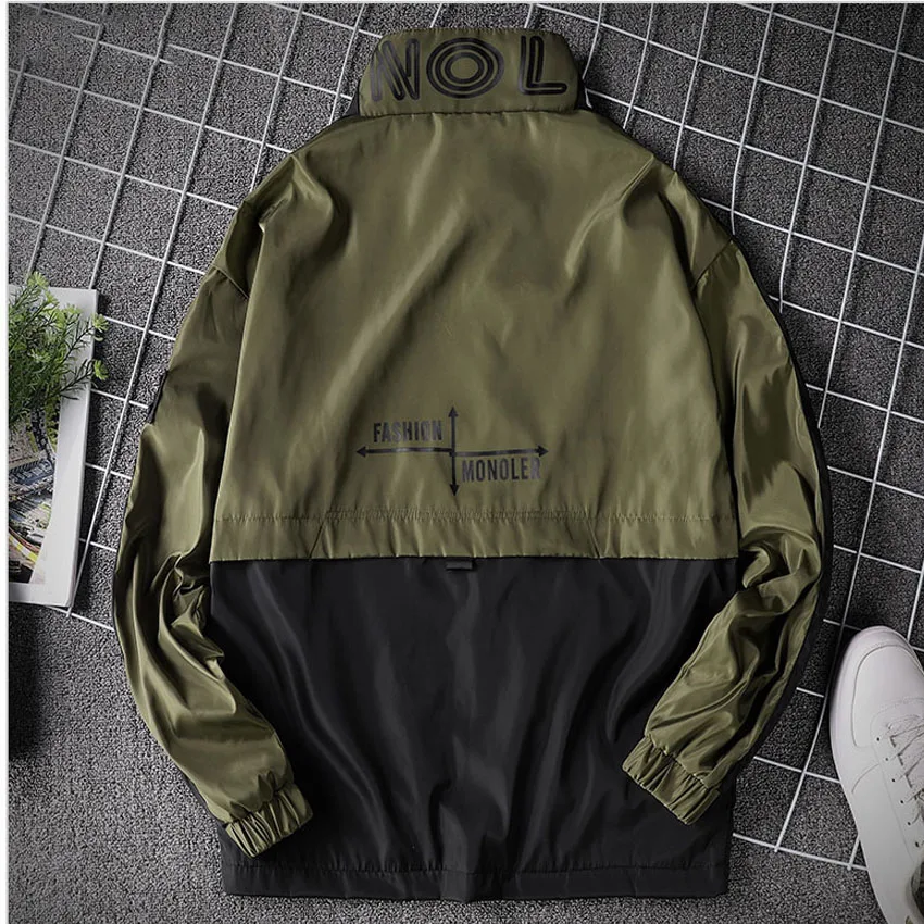 Color block letter print jacket students baseball style coat men stand collar outerwear 2019 spring autumn
Color block letter print jacket students baseball style coat men stand collar outerwear 2019 spring autumn