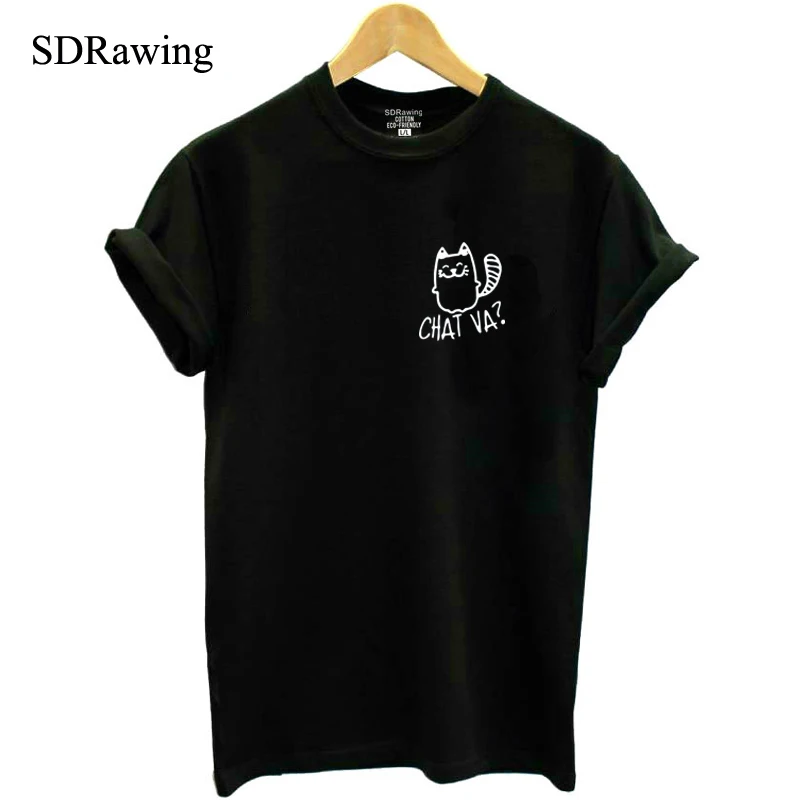 Funny chat va cat print womens cotton t shirt for cat lover cute kitty Graphic Tees Hipster Tumblr summer tops drop shipping
Funny chat va cat print womens cotton t shirt for cat lover cute kitty Graphic Tees Hipster Tumblr summer tops drop shipping
