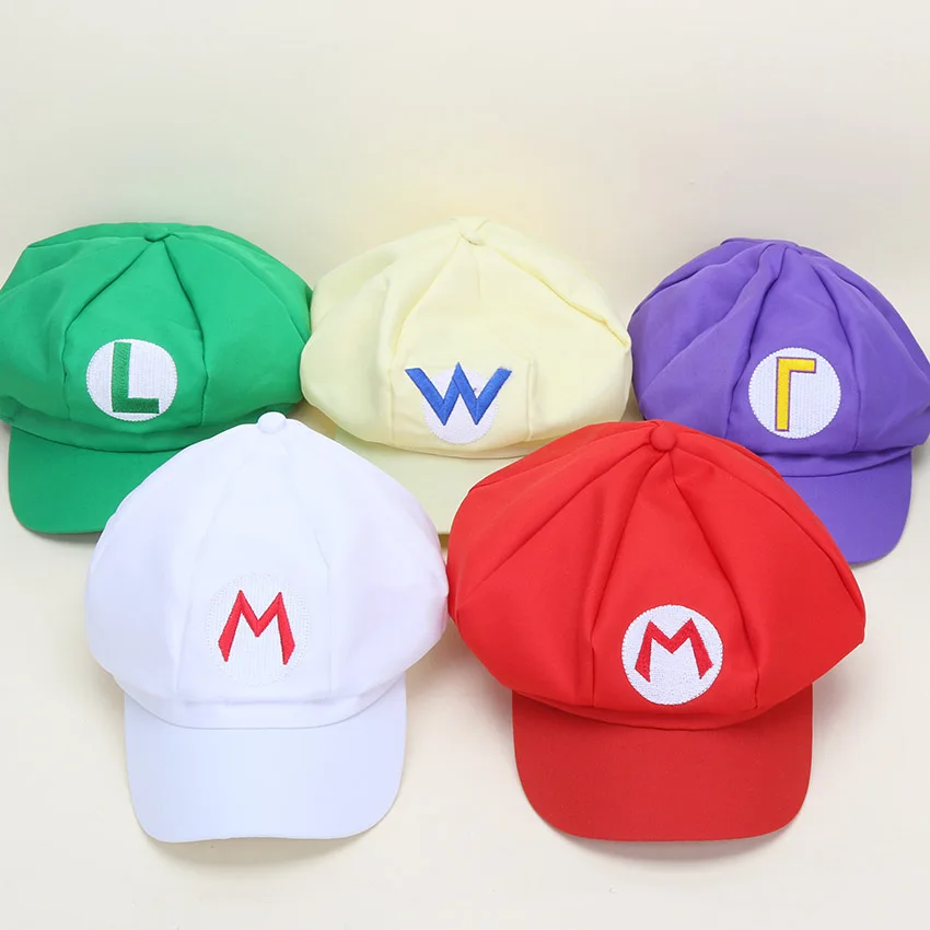 Хлопковая кепка Super Mario s hat Red and luigi Wario Кепка 5 цветов Аниме Косплей игрушка|mario