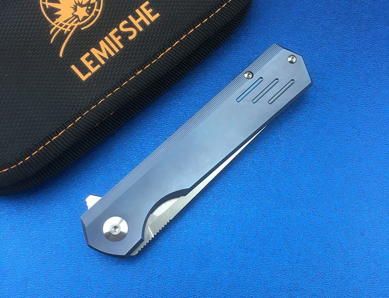 LEMIFSHE L068 new Flipper m390 blade ceramic bearing folding knife titanium handle outdoor hunting camp knife EDC tool
LEMIFSHE L068 new Flipper m390 blade ceramic bearing folding knife titanium handle outdoor hunting camp knife EDC tool